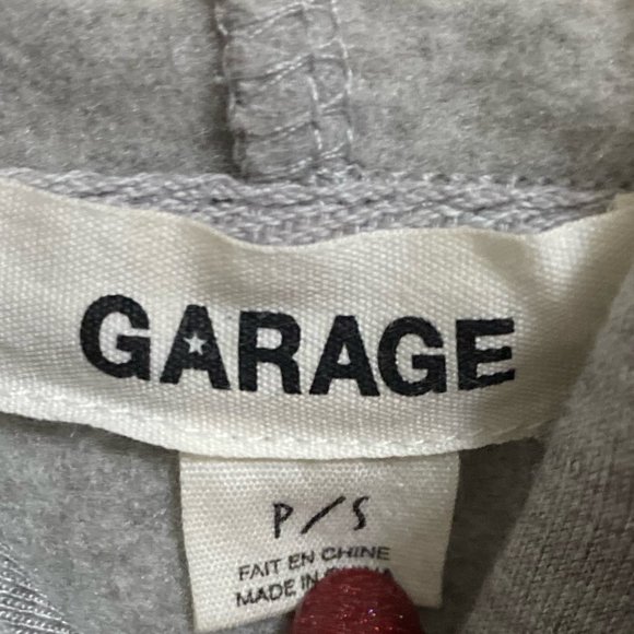 Garage Grey Cropped Hoodie - Picture 3 of 5